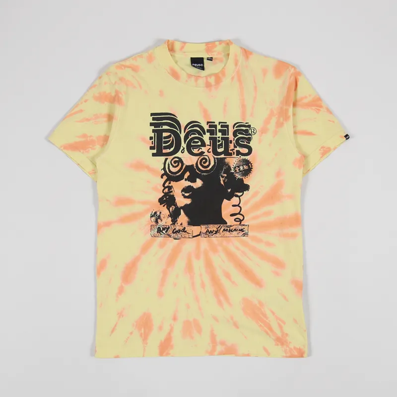 Deus Ex Machina Jukebox Recycled Tie Dye T Shirt Multi