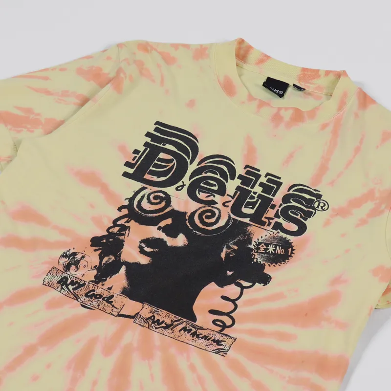 Deus Ex Machina Jukebox Recycled Tie Dye T Shirt Multi-2