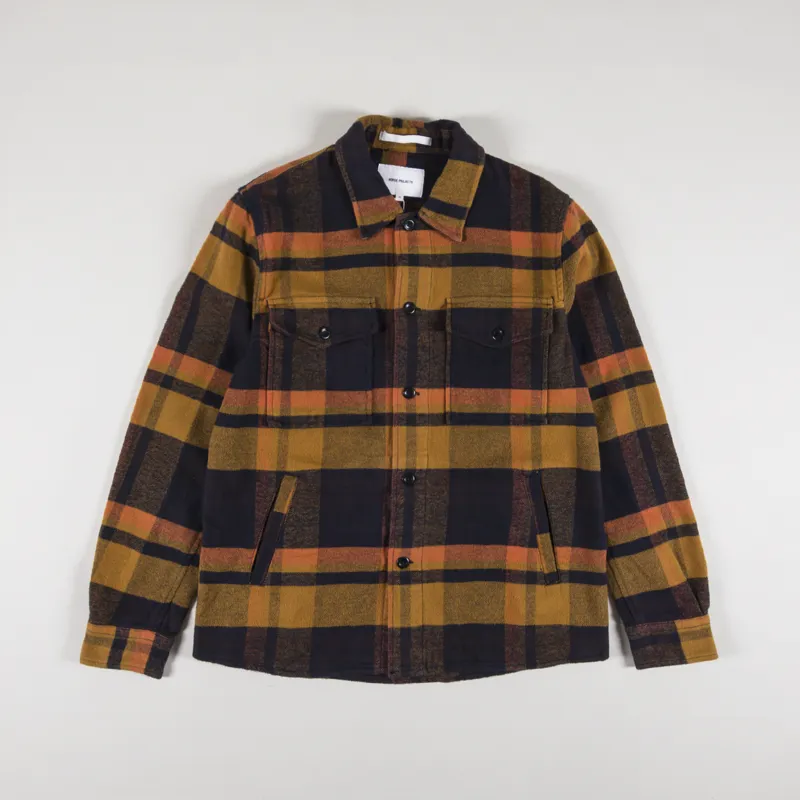 Norse Projects Julian Heavy Twill Overshirt Dark Navy