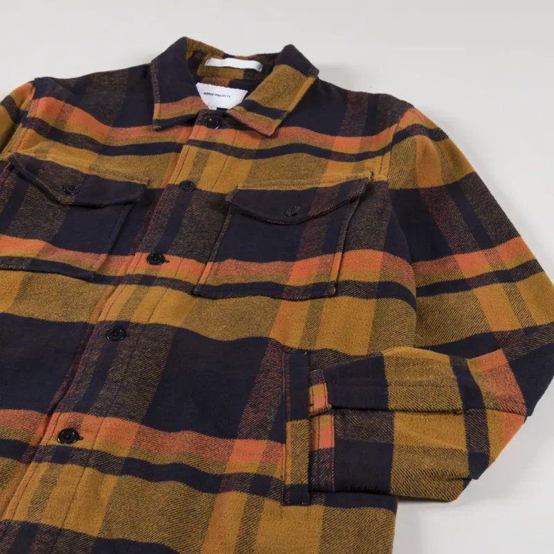 Norse Projects Julian Heavy Twill Overshirt Dark Navy-1