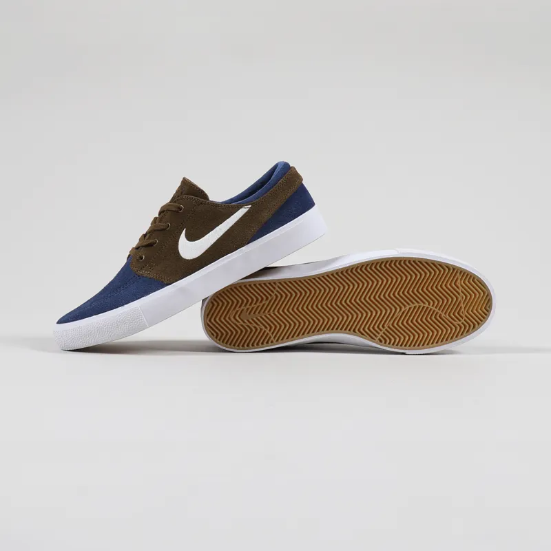 Nike SB Zoom Janoski RM Shoes Mystic Navy Sail Yukon Brown-1