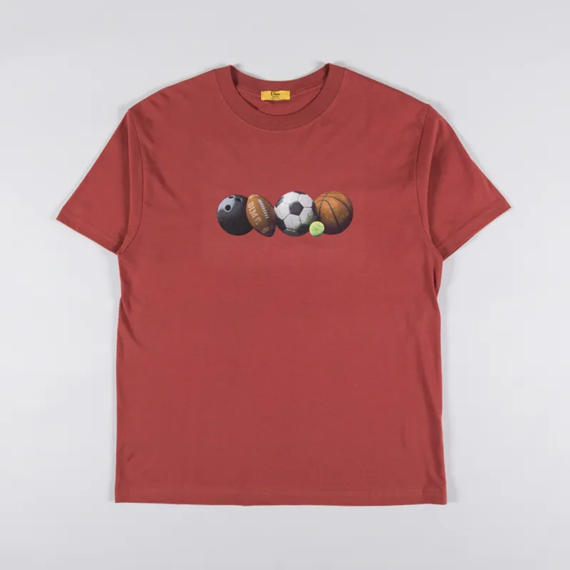 Dime Jock T Shirt Barn Red