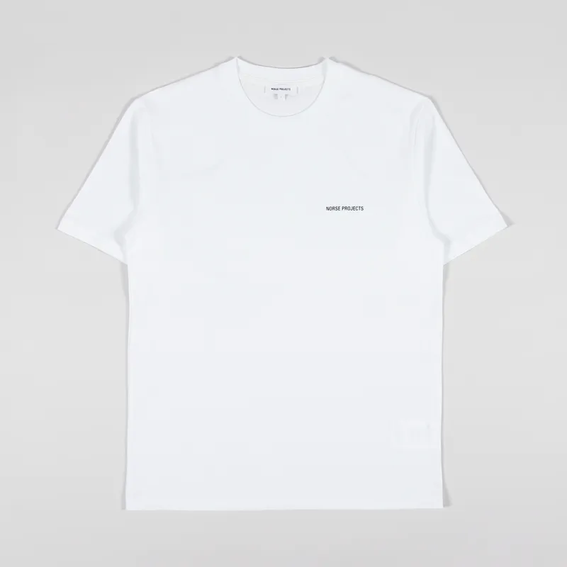 Norse Projects Johannes Standard Logo T Shirt White