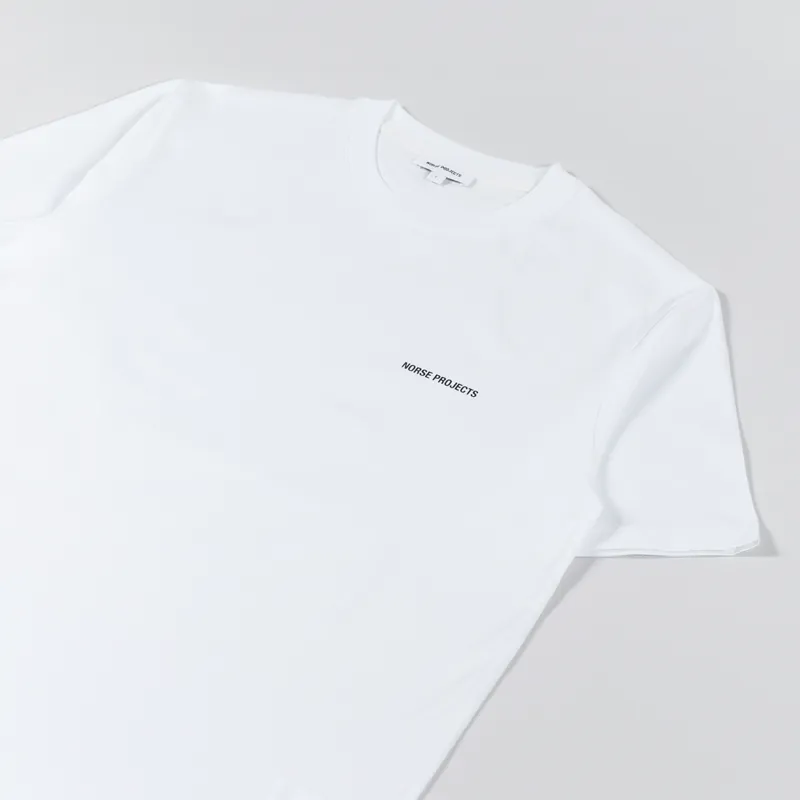 Norse Projects Johannes Standard Logo T Shirt White-2