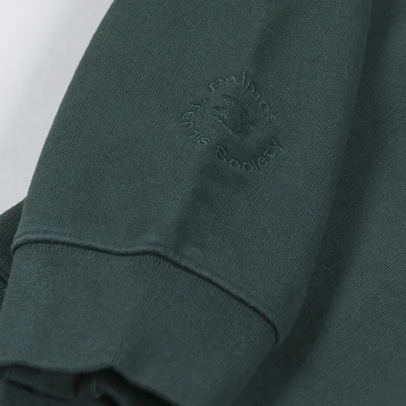 Palmes Tennis Society Jojo Zip Sweatshirt Dark Green-5
