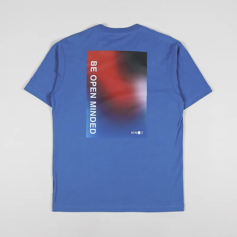 Tシャツ・カットソー NN.07 T-shirts Blue NN07 Adam Pima Crew Neck T-Shirt Navy Blue at CareOfCarl.com