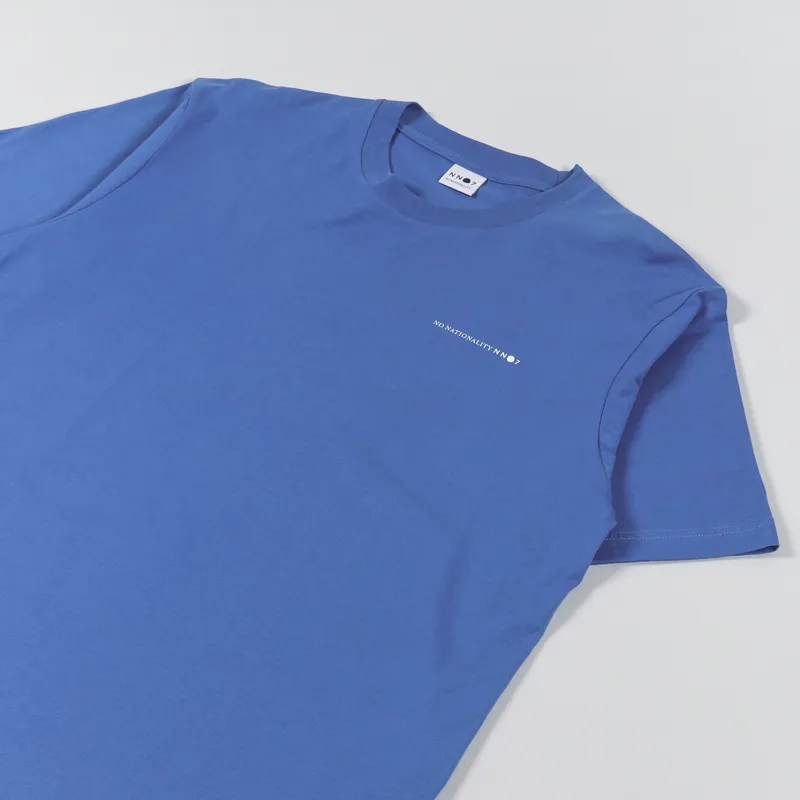 NN07 Jorah Print T Shirt Bright Cobalt-3