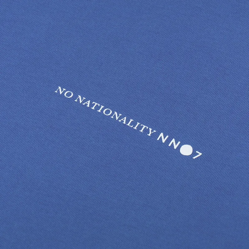 NN07 Jorah Print T Shirt Bright Cobalt-5