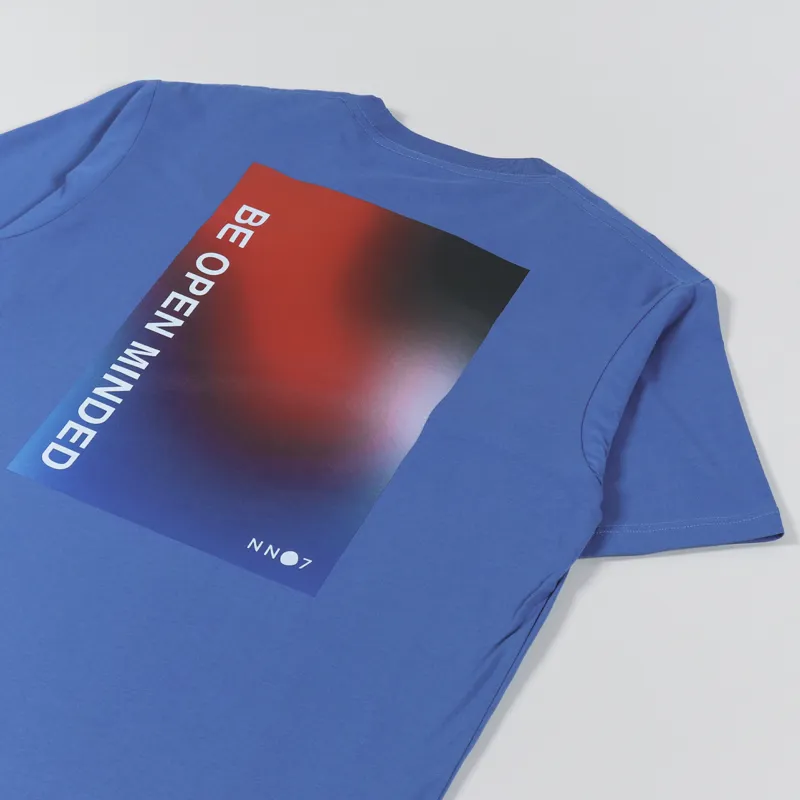 NN07 Jorah Print T Shirt Bright Cobalt-2