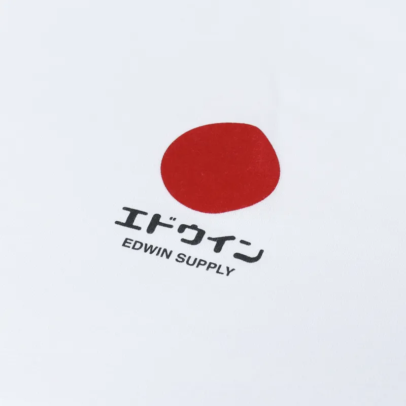 Edwin Japanese Sun Supply T Shirt White-1