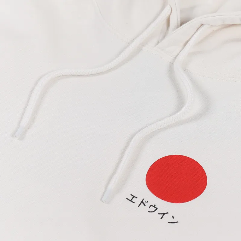 Edwin Japanese Sun Hoodie Whisper White-4