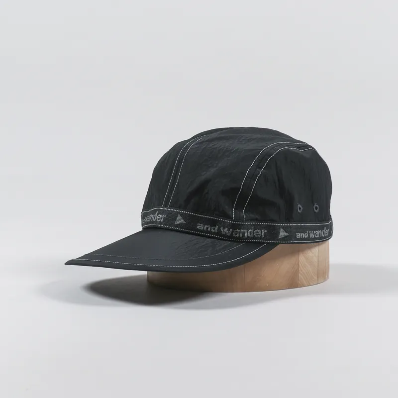 And Wander JQ Tape Cap Black