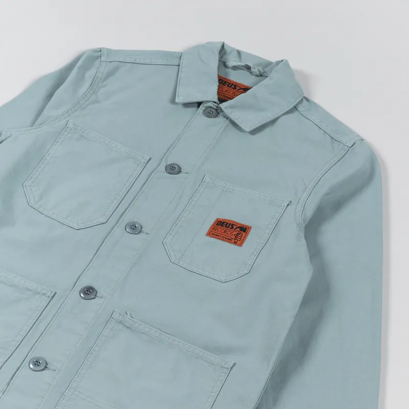 Deus Ex Machina Jethro Work Shirt Mineral Blue-3