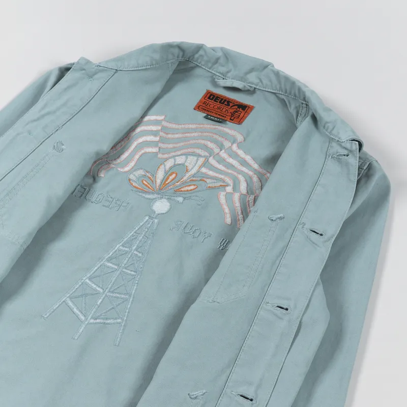 Deus Ex Machina Jethro Work Shirt Mineral Blue-4