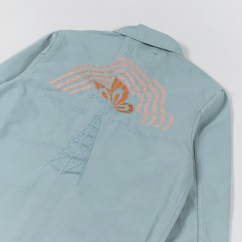 Deus Ex Machina Jethro Work Shirt Mineral Blue-5