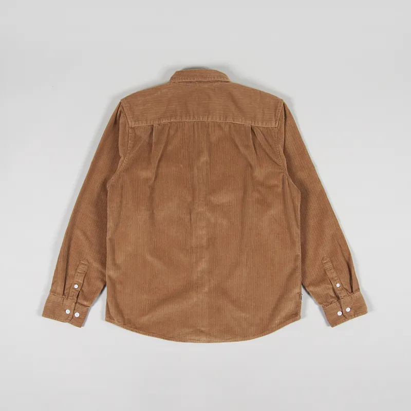 Obey Julian Woven Shirt Shirt Brown Sugar-1