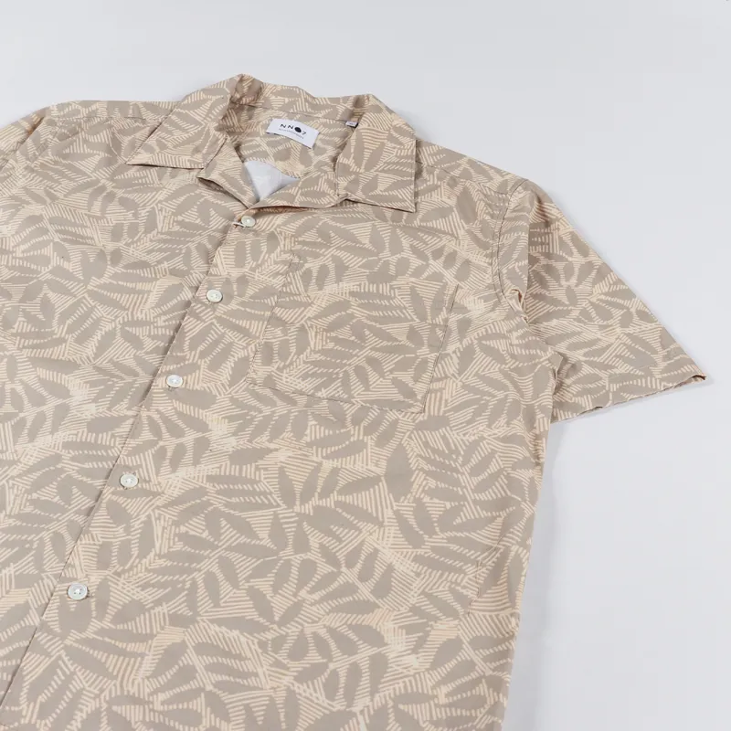 NN07 Julio Short Sleeve Shirt Greige-2