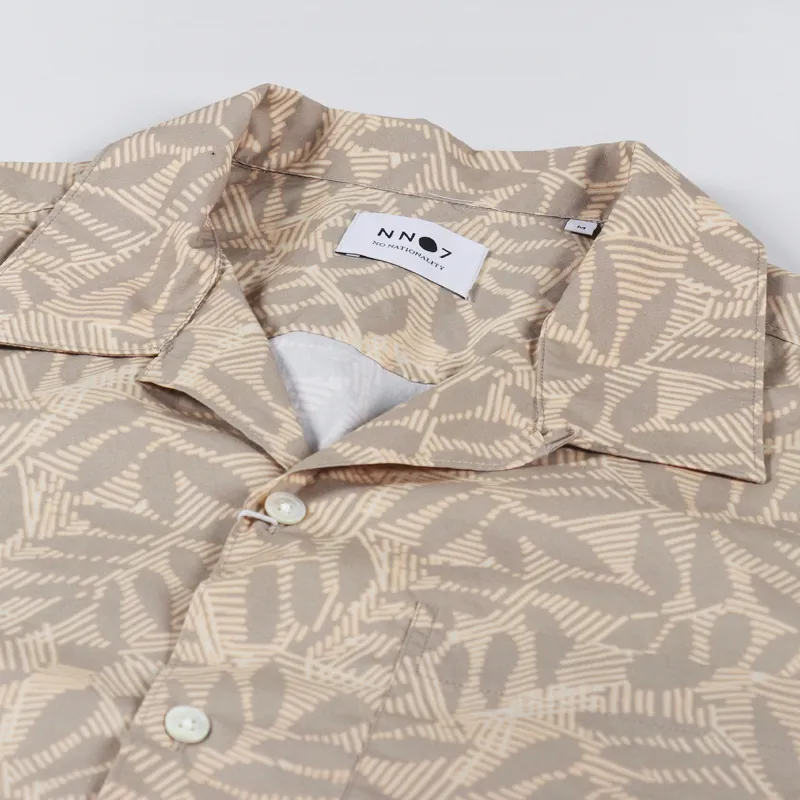 NN07 Julio Short Sleeve Shirt Greige-3
