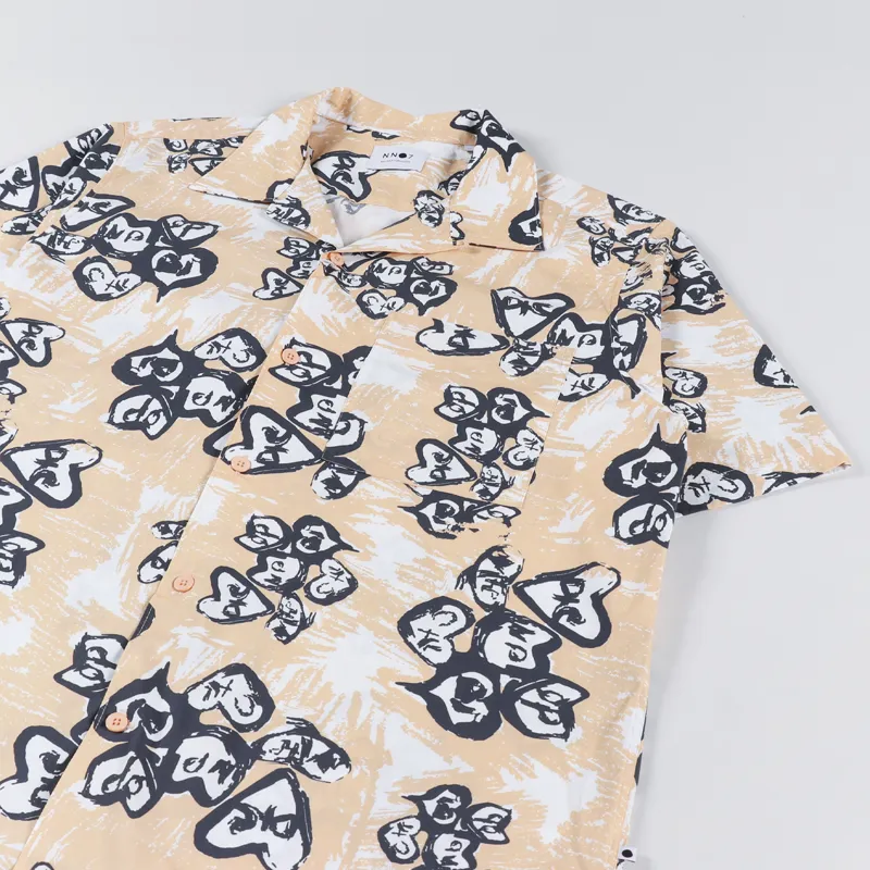 NN07 Julio Short Sleeve Shirt Prairie Sunset-2