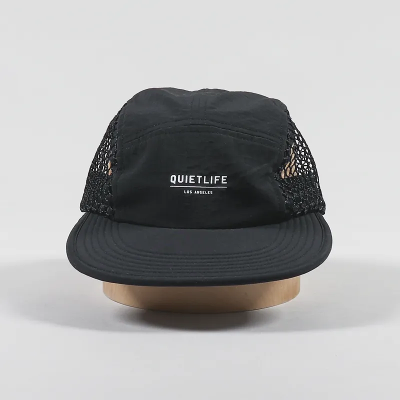 The Quiet Life Jumbo Mesh 5 Panel Camper Hat Black-2