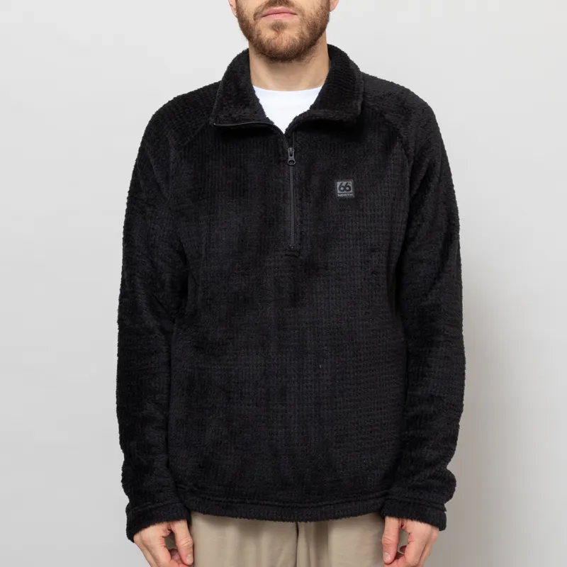 66 North Hrannar Alpha Zip Neck Fleece Black