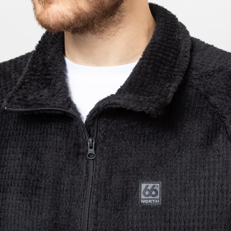 66 North Hrannar Alpha Zip Neck Fleece Black-8