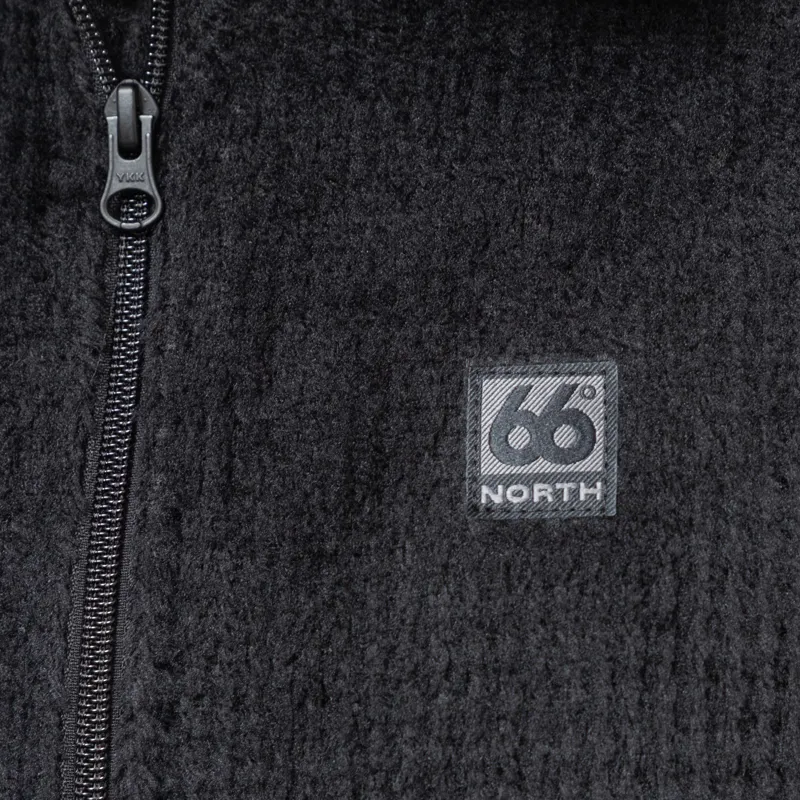 66 North Hrannar Alpha Zip Neck Fleece Black-6