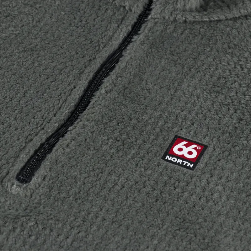 66 North Hrannar Alpha Zip Neck Fleece Glacial Clay-4