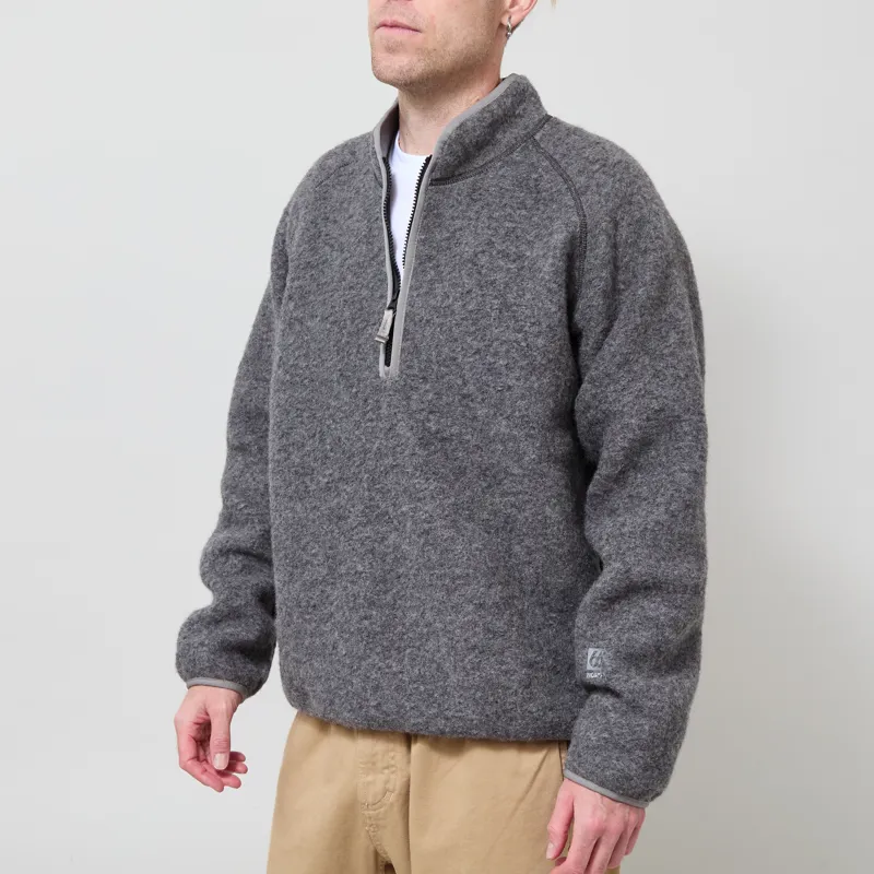 66 North Kaldi Half Zip Ash Grey-1