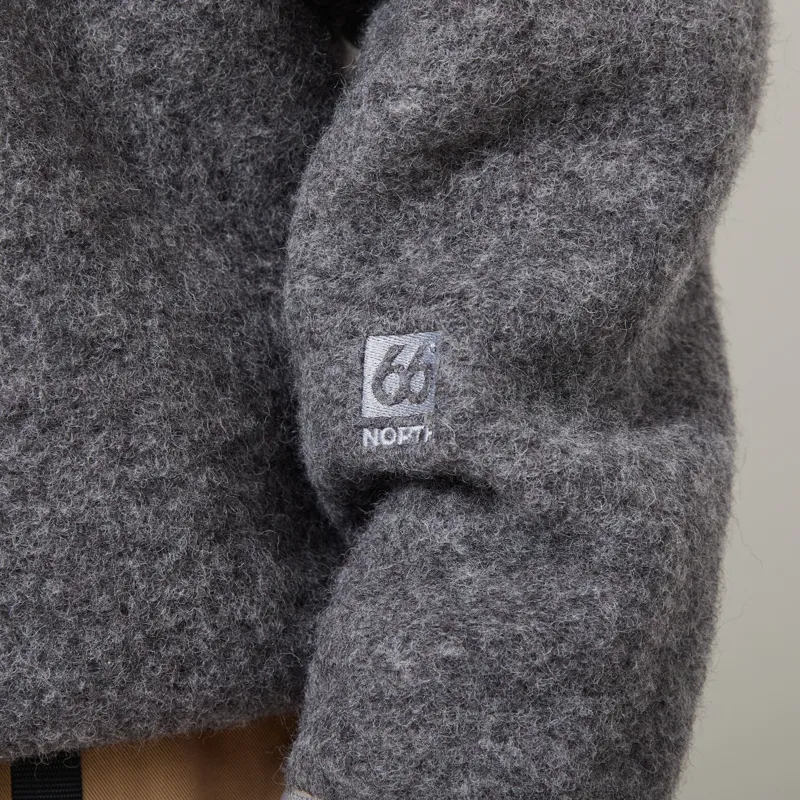 66 North Kaldi Half Zip Ash Grey-8