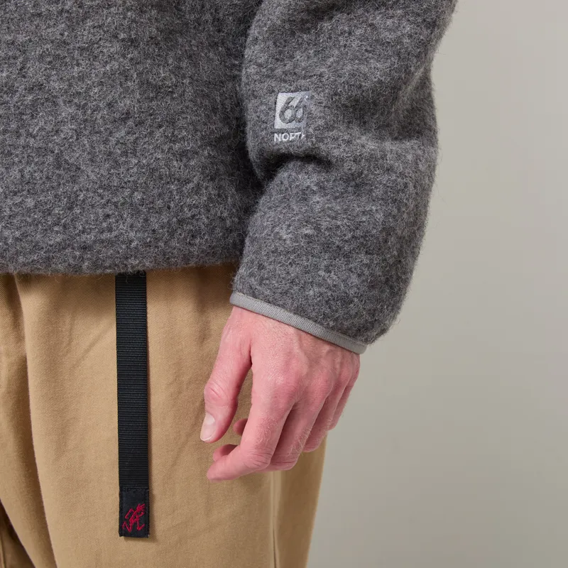 66 North Kaldi Half Zip Ash Grey-7