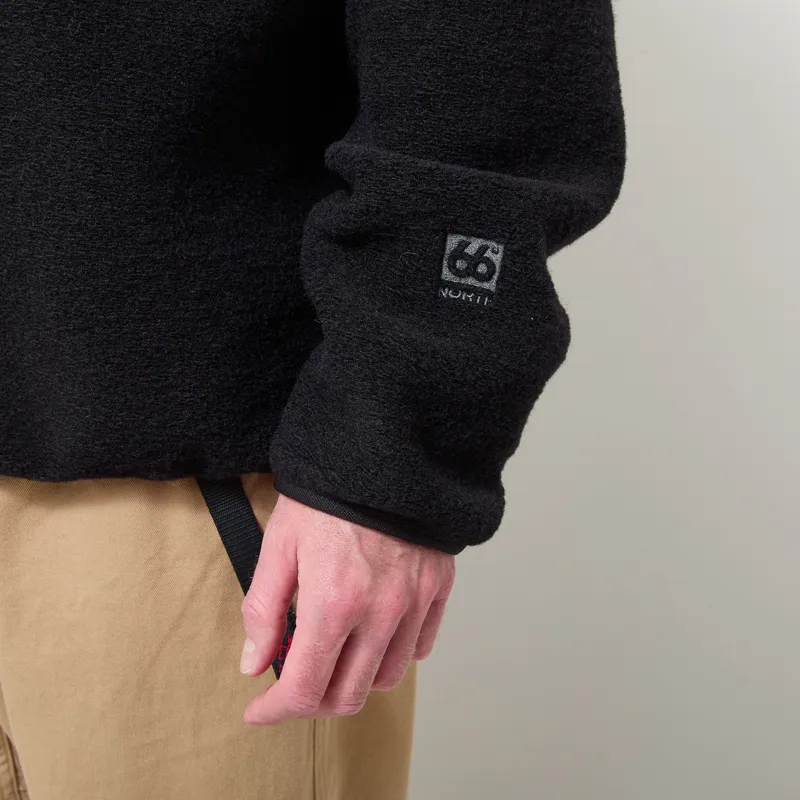 66 North Kaldi Half Zip Black-6