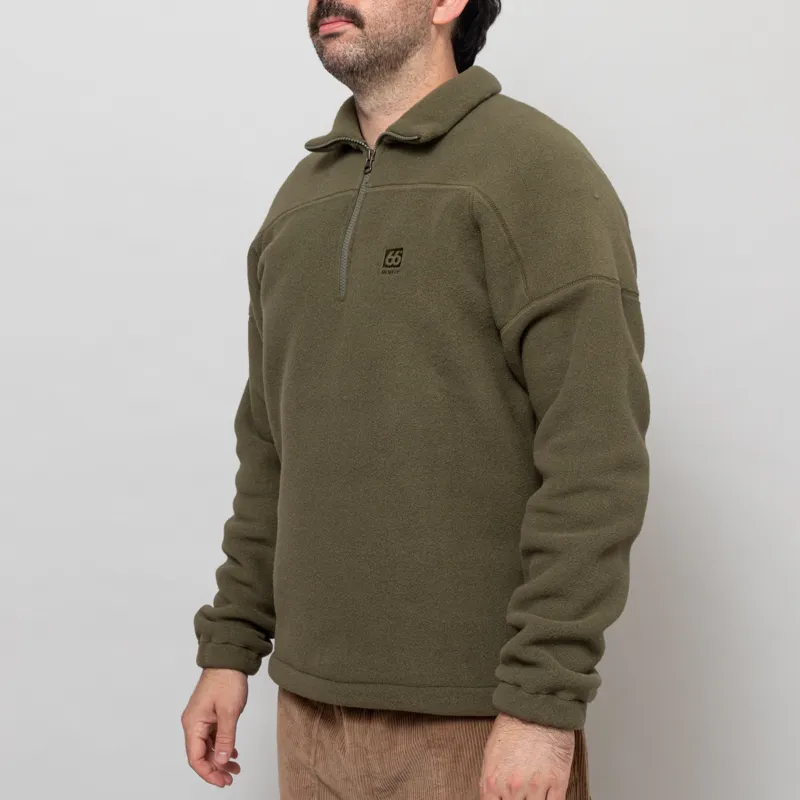 66 North Esja Half Zip Fleece Light Kelp-2