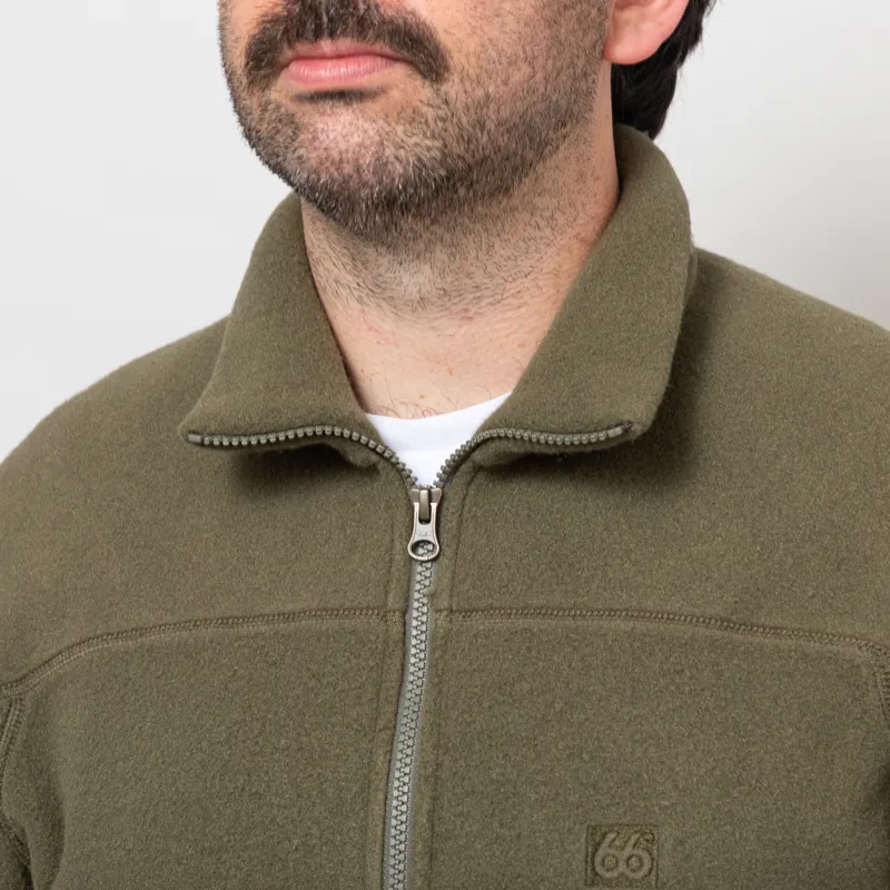 66 North Esja Half Zip Fleece Light Kelp-5