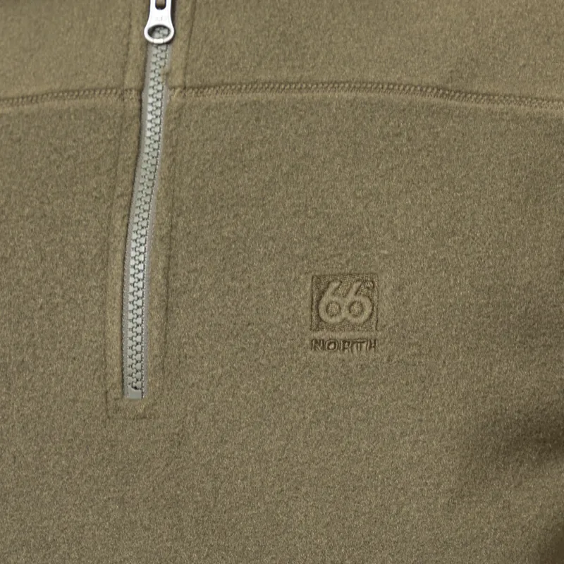 66 North Esja Half Zip Fleece Light Kelp-6