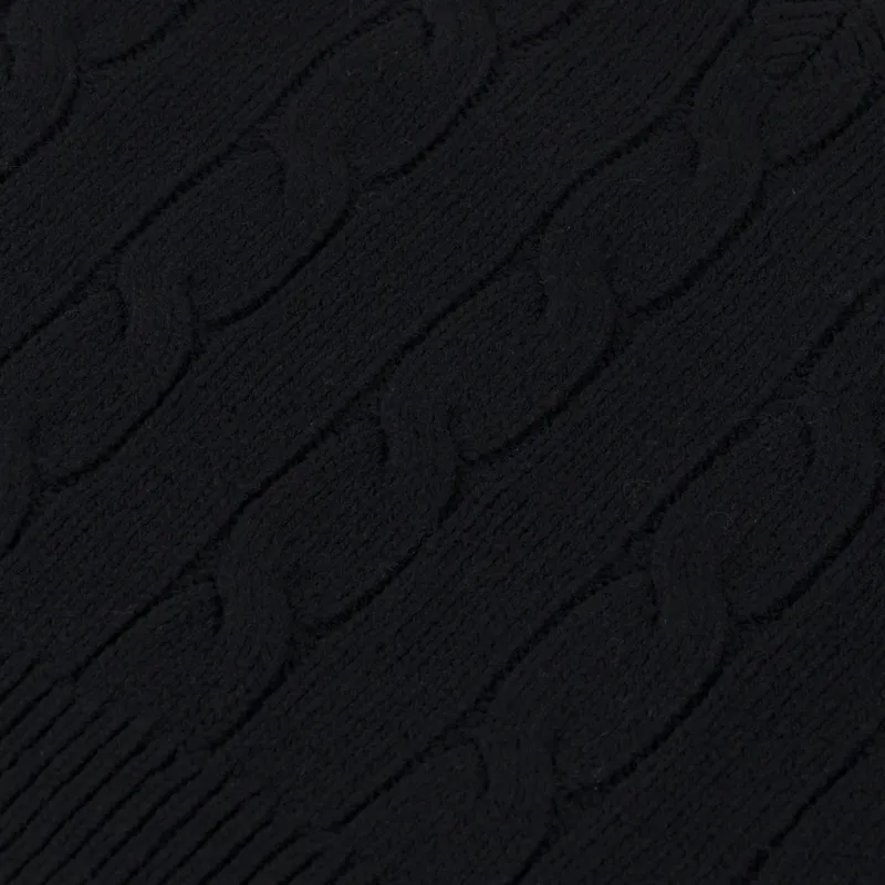 Fred Perry Womens Cable Knit Tank Black-5