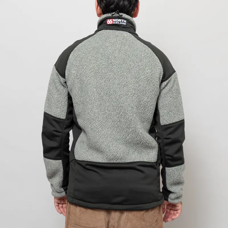 66 North Tindur Technical Shearling Jacket Stone-3