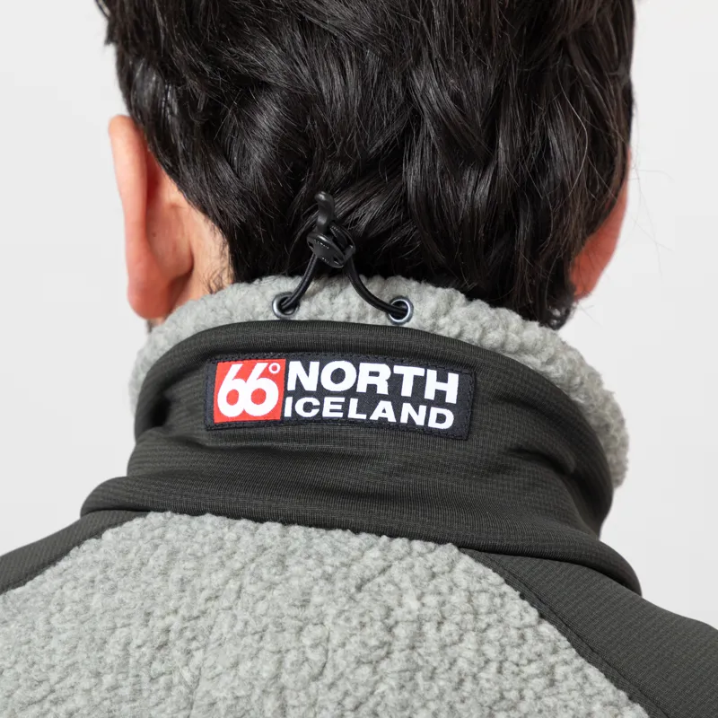 66 North Tindur Technical Shearling Jacket Stone-5