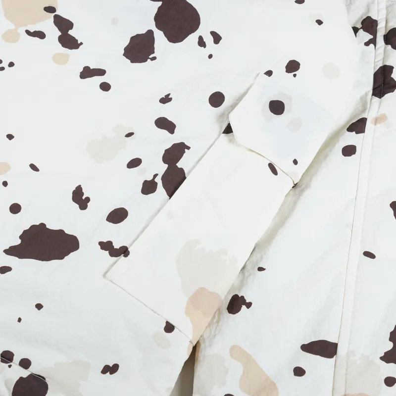 66 North Grotta Denim Shirt Jacket Eggshell Print-7