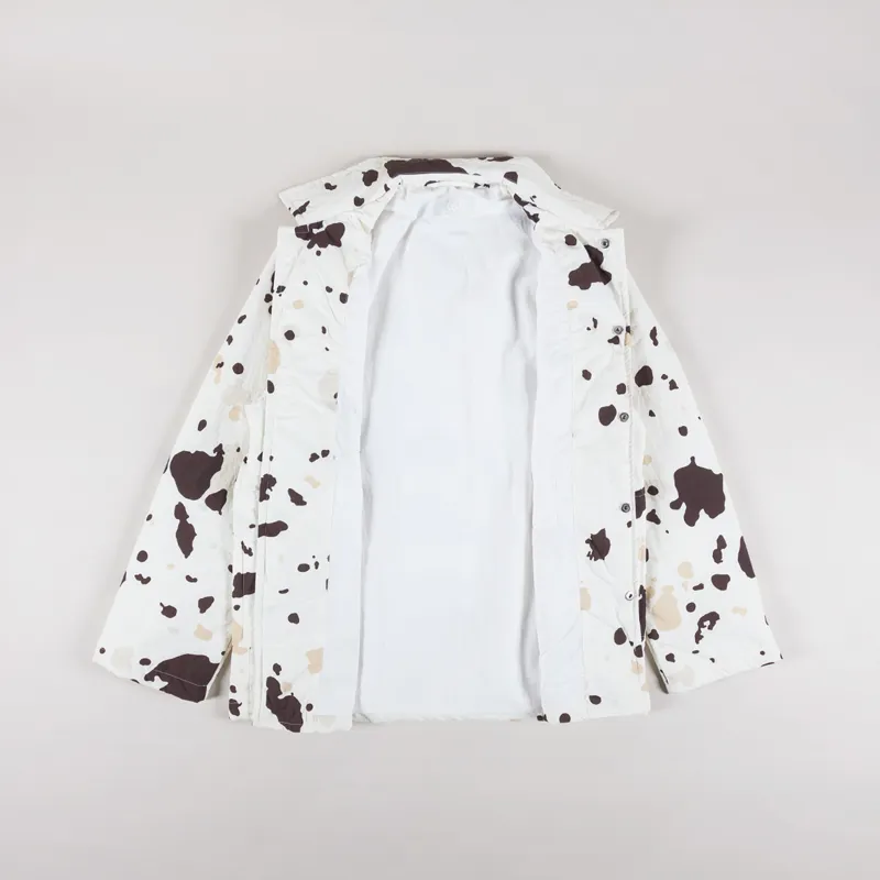 66 North Grotta Denim Shirt Jacket Eggshell Print-1