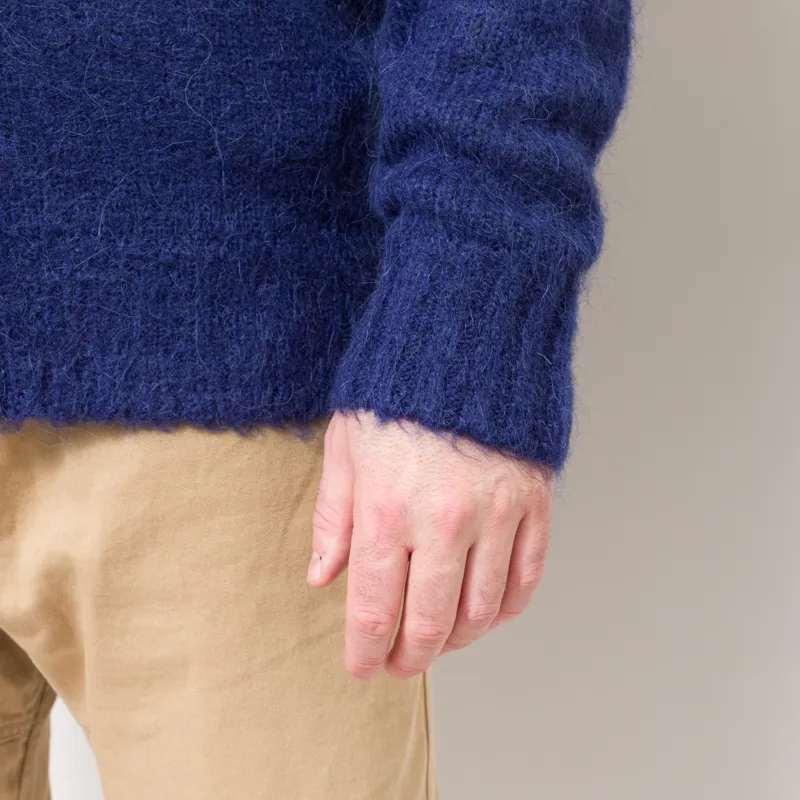 Fred Perry Chunky Tipped Sleeve Cardigan French Navy-8