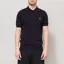 Fred Perry Cable Knitted Shirt Navy