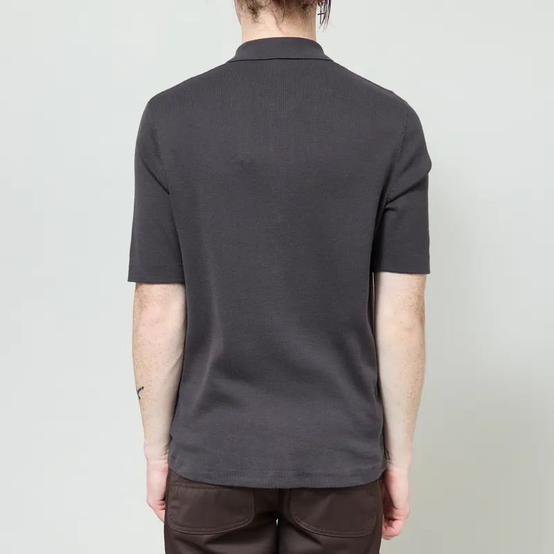 Fred Perry Tonal Vertical Stripe Shirt Anchor Grey-2