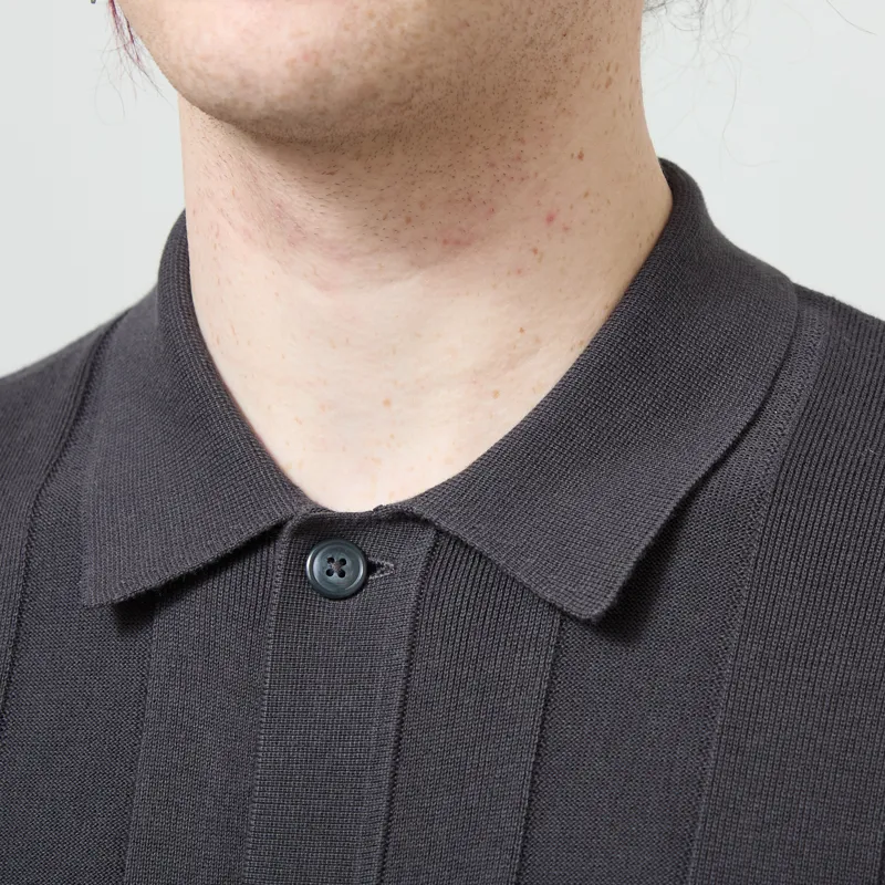 Fred Perry Tonal Vertical Stripe Shirt Anchor Grey-3