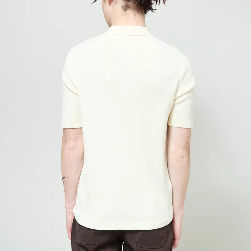 Fred Perry Tonal Vertical Stripe Shirt Ecru-2