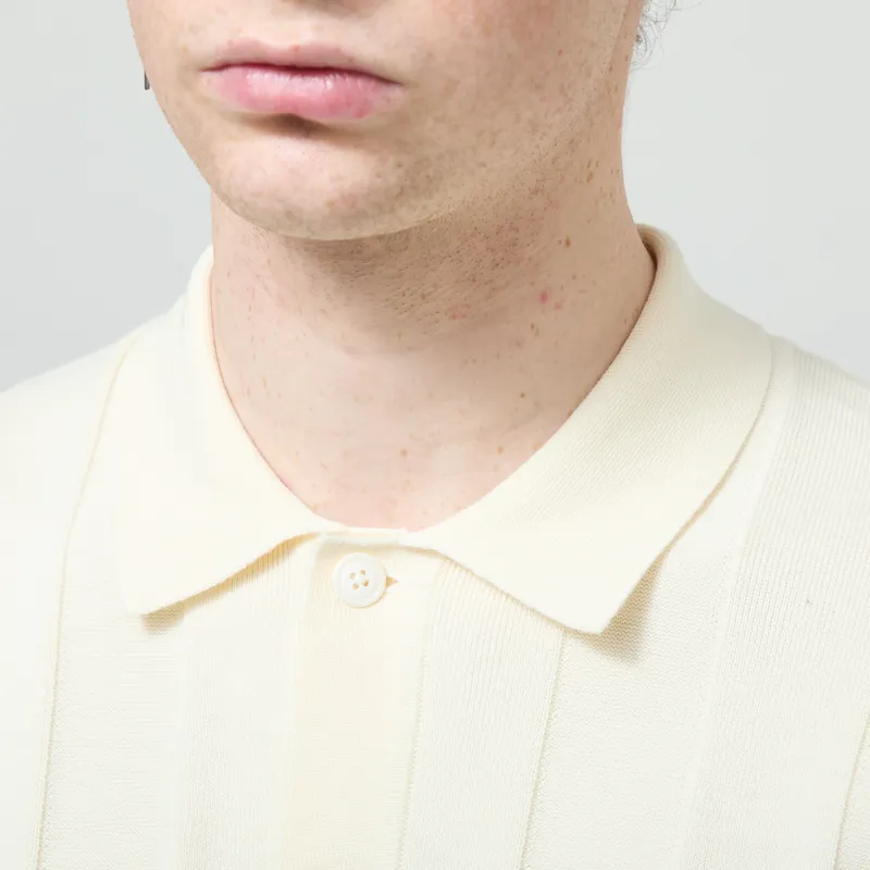 Fred Perry Tonal Vertical Stripe Shirt Ecru-4