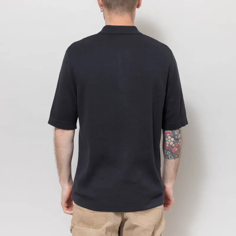 Fred Perry Tonal Vertical Stripe Shirt Navy-3