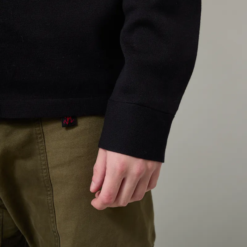 Fred Perry Knitted Overshirt Black-7