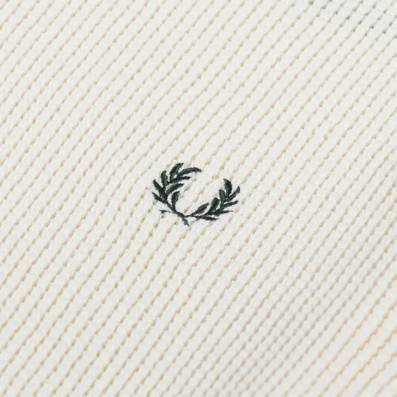 Fred Perry Waffle Stitch Jumper Ecru-4
