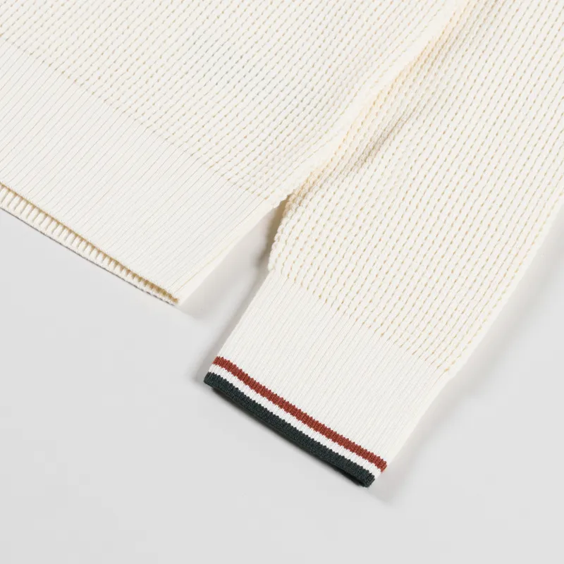 Fred Perry Waffle Stitch Jumper Ecru-5